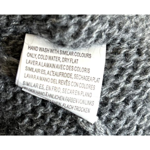 Forla Paris Womens Gray Mohair Blend Art to Wear Lagenlook Boucle Cardigan - Picture 14 of 14